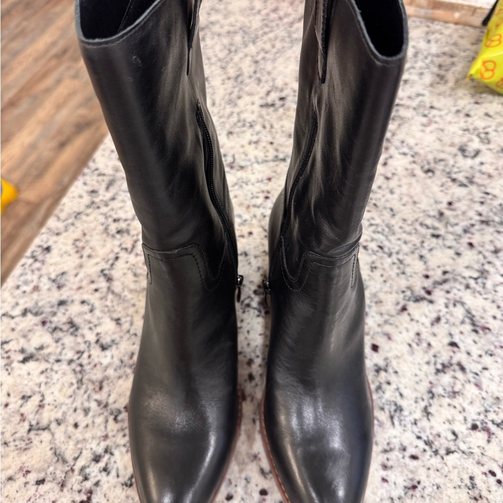 Nine West Black Leather Boots